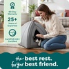 image:imageFurHaven Cat Bed Cave for Indoor Cats amp Small Dogs Washable amp Foldable Pet Tent with Removable Cushion Small Polar Fleece Heather Gray