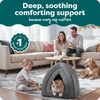image:imageFurHaven Cat Bed Cave for Indoor Cats amp Small Dogs Washable amp Foldable Pet Tent with Removable Cushion Small Polar Fleece Heather Gray