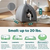 image:imageFurHaven Cat Bed Cave for Indoor Cats amp Small Dogs Washable amp Foldable Pet Tent with Removable Cushion Small Polar Fleece Heather Gray
