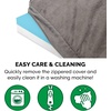 image:imageFurHaven Dog Bed Cover Replacement SofaStyle Design with Soft Breathable Fabric for Cozy Comfort Machine Washable Large Plush amp Velvet Granite GrayBlanket Top  Berber  Suede Gray