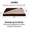 image:imageFurHaven Dog Bed Cover Replacement SofaStyle Design with Soft Breathable Fabric for Cozy Comfort Machine Washable Large Plush amp Velvet Granite GrayBlanket Top  Berber  Suede Espresso
