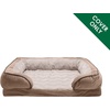 image:imageFurHaven Dog Bed Cover Replacement SofaStyle Design with Soft Breathable Fabric for Cozy Comfort Machine Washable Large Plush amp Velvet Granite GrayBrownstone