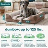 image:imageFurHaven Dog Bed Cover Replacement SofaStyle Design with Soft Breathable Fabric for Cozy Comfort Machine Washable Large Plush amp Velvet Granite GrayBrownstone