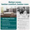 image:imageFurHaven Dog Bed Cover Replacement SofaStyle Design with Soft Breathable Fabric for Cozy Comfort Machine Washable Large Plush amp Velvet Granite GrayBrownstone