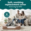 image:imageFurHaven Dog Bed Cover Replacement SofaStyle Design with Soft Breathable Fabric for Cozy Comfort Machine Washable Large Plush amp Velvet Granite GrayBrownstone
