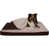 image:imageFurHaven Dog Bed Cover Replacement SofaStyle Design with Soft Breathable Fabric for Cozy Comfort Machine Washable Large Plush amp Velvet Granite GrayBlanket Top  Berber  Suede Espresso