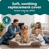 image:imageFurHaven Dog Bed Cover Replacement SofaStyle Design with Soft Breathable Fabric for Cozy Comfort Machine Washable Large Plush amp Velvet Granite GrayBrownstone