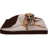 image:imageFurHaven Dog Bed Cover Replacement SofaStyle Design with Soft Breathable Fabric for Cozy Comfort Machine Washable Large Plush amp Velvet Granite GrayBlanket Top  Berber  Suede Espresso