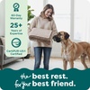 image:imageFurHaven Dog Bed Cover Replacement SofaStyle Design with Soft Breathable Fabric for Cozy Comfort Machine Washable Large Plush amp Velvet Granite GrayBrownstone
