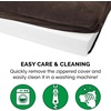 image:imageFurHaven Dog Bed Cover Replacement SofaStyle Design with Soft Breathable Fabric for Cozy Comfort Machine Washable Large Plush amp Velvet Granite GrayCoffee Sherpa  Chenille