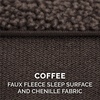 image:imageFurHaven Dog Bed Cover Replacement SofaStyle Design with Soft Breathable Fabric for Cozy Comfort Machine Washable Large Plush amp Velvet Granite GrayCoffee Sherpa  Chenille