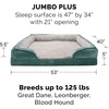image:imageFurHaven Dog Bed Cover Replacement SofaStyle Design with Soft Breathable Fabric for Cozy Comfort Machine Washable Large Plush amp Velvet Granite GrayCeladon Green