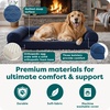 image:imageFurHaven Dog Bed Cover Replacement SofaStyle Design with Soft Breathable Fabric for Cozy Comfort Machine Washable Large Plush amp Velvet Granite GrayCeladon Green