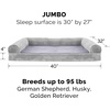 image:imageFurHaven Dog Bed Cover Replacement SofaStyle Design with Soft Breathable Fabric for Cozy Comfort Machine Washable Large Plush amp Velvet Granite GrayFaux Fur  Velvet Smoke Gray