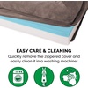 image:imageFurHaven Dog Bed Cover Replacement SofaStyle Design with Soft Breathable Fabric for Cozy Comfort Machine Washable Large Plush amp Velvet Granite GrayFaux Fur  Velvet Driftwood Brown
