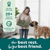 image:imageFurHaven Dog Bed Cover Replacement SofaStyle Design with Soft Breathable Fabric for Cozy Comfort Machine Washable Large Plush amp Velvet Granite GrayFaux Fur  Velvet Dark Sage