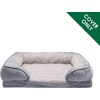 image:imageFurHaven Dog Bed Cover Replacement SofaStyle Design with Soft Breathable Fabric for Cozy Comfort Machine Washable Large Plush amp Velvet Granite GrayGranite Gray
