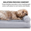 image:imageFurHaven Dog Bed Cover Replacement SofaStyle Design with Soft Breathable Fabric for Cozy Comfort Machine Washable Large Plush amp Velvet Granite GrayGray
