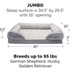 image:imageFurHaven Dog Bed Cover Replacement SofaStyle Design with Soft Breathable Fabric for Cozy Comfort Machine Washable Large Plush amp Velvet Granite GrayGranite Gray