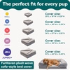 image:imageFurHaven Dog Bed Cover Replacement SofaStyle Design with Soft Breathable Fabric for Cozy Comfort Machine Washable Large Plush amp Velvet Granite GrayGranite Gray