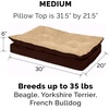 image:imageFurHaven Dog Bed Cover Replacement SofaStyle Design with Soft Breathable Fabric for Cozy Comfort Machine Washable Large Plush amp Velvet Granite GrayPillow Top  Minky Plush  Suede French Roast