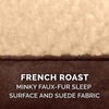 image:imageFurHaven Dog Bed Cover Replacement SofaStyle Design with Soft Breathable Fabric for Cozy Comfort Machine Washable Large Plush amp Velvet Granite GrayPillow Top  Minky Plush  Suede French Roast