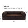 image:imageFurHaven Dog Bed Cover Replacement SofaStyle Design with Soft Breathable Fabric for Cozy Comfort Machine Washable Large Plush amp Velvet Granite GraySherpa  Chenille Coffee
