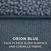image:imageFurHaven Dog Bed Cover Replacement SofaStyle Design with Soft Breathable Fabric for Cozy Comfort Machine Washable Large Plush amp Velvet Granite GraySherpa  Chenille Orion Blue
