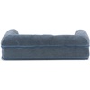image:imageFurHaven Dog Bed Cover Replacement SofaStyle Design with Soft Breathable Fabric for Cozy Comfort Machine Washable Large Plush amp Velvet Granite GraySherpa  Chenille Orion Blue