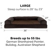 image:imageFurHaven Dog Bed Cover Replacement SofaStyle Design with Soft Breathable Fabric for Cozy Comfort Machine Washable Large Plush amp Velvet Granite GraySherpa  Chenille Coffee