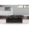 image:imageFurHaven Dog Bed Cover Replacement SofaStyle Design with Soft Breathable Fabric for Cozy Comfort Machine Washable Large Plush amp Velvet Granite GraySherpa  Chenille Coffee