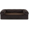image:imageFurHaven Dog Bed Cover Replacement SofaStyle Design with Soft Breathable Fabric for Cozy Comfort Machine Washable Large Plush amp Velvet Granite GraySherpa  Chenille Coffee