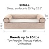 image:imageFurHaven Dog Bed Cover Replacement SofaStyle Design with Soft Breathable Fabric for Cozy Comfort Machine Washable Large Plush amp Velvet Granite GraySherpa  Chenille Cream