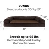 image:imageFurHaven Dog Bed Cover Replacement SofaStyle Design with Soft Breathable Fabric for Cozy Comfort Machine Washable Large Plush amp Velvet Granite GraySherpa  Chenille Coffee