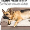 image:imageFurHaven Dog Bed Cover Replacement SofaStyle Design with Soft Breathable Fabric for Cozy Comfort Machine Washable Large Plush amp Velvet Granite GraySherpa  Chenille Cream