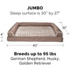 image:imageFurHaven Dog Bed Cover Replacement SofaStyle Design with Soft Breathable Fabric for Cozy Comfort Machine Washable Large Plush amp Velvet Granite GrayWoodsmoke