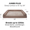 image:imageFurHaven Dog Bed Cover Replacement SofaStyle Design with Soft Breathable Fabric for Cozy Comfort Machine Washable Large Plush amp Velvet Granite GrayWoodsmoke