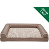 image:imageFurHaven Dog Bed Cover Replacement SofaStyle Design with Soft Breathable Fabric for Cozy Comfort Machine Washable Large Plush amp Velvet Granite GrayWoodsmoke