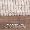 image:imageFurHaven Dog Bed Cover Replacement SofaStyle Design with Soft Breathable Fabric for Cozy Comfort Machine Washable Large Plush amp Velvet Granite GrayWoodsmoke