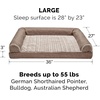 image:imageFurHaven Dog Bed Cover Replacement SofaStyle Design with Soft Breathable Fabric for Cozy Comfort Machine Washable Large Plush amp Velvet Granite GrayWoodsmoke