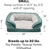 image:imageFurHaven Dog Bed Cover Replacement SofaStyle Design with Soft Breathable Fabric for Cozy Comfort Machine Washable Large Plush amp Velvet Waves Celadon GreenCeladon Green