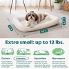 image:imageFurHaven Dog Bed for Extra Small Dogs amp Cats Bolster Crate Pad with Soft Supportive Base for Carriers amp Kennels Machine Washable Extra Small Sherpa Fleece CreamCream