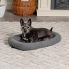 image:imageFurHaven Dog Bed for Extra Small Dogs amp Cats Bolster Crate Pad with Soft Supportive Base for Carriers amp Kennels Machine Washable Extra Small Sherpa Fleece GraySmall Pack of 2