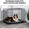 image:imageFurHaven Dog Bed for Extra Small Dogs amp Cats Bolster Crate Pad with Soft Supportive Base for Carriers amp Kennels Machine Washable Extra Small Sherpa Fleece CreamGray