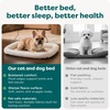 image:imageFurHaven Dog Bed for Extra Small Dogs amp Cats Bolster Crate Pad with Soft Supportive Base for Carriers amp Kennels Machine Washable Extra Small Sherpa Fleece CreamGray