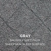 image:imageFurHaven Dog Bed for Extra Small Dogs amp Cats Bolster Crate Pad with Soft Supportive Base for Carriers amp Kennels Machine Washable Extra Small Sherpa Fleece GraySmall Pack of 2