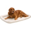 image:imageFurHaven Dog Bed for Extra Small Dogs amp Cats Bolster Crate Pad with Soft Supportive Base for Carriers amp Kennels Machine Washable Extra Small Sherpa Fleece CreamCream