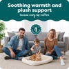 image:imageFurHaven Dog Bed for Extra Small Dogs amp Cats Bolster Crate Pad with Soft Supportive Base for Carriers amp Kennels Machine Washable Extra Small Sherpa Fleece CreamCream