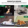 image:imageFurHaven Dog Bed for Extra Small Dogs amp Cats Bolster Crate Pad with Soft Supportive Base for Carriers amp Kennels Machine Washable Extra Small Sherpa Fleece GraySmall