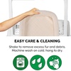 image:imageFurHaven Dog Bed for Extra Small Dogs amp Cats Bolster Crate Pad with Soft Supportive Base for Carriers amp Kennels Machine Washable Extra Small Sherpa Fleece CreamCream
